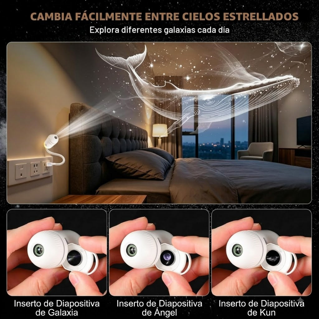 Proyector de estrellas y luz nocturna